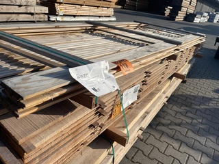 Ca. 14x Douglas Design- Triple- Deens Profiel, 22x142mm, lengte 300cm